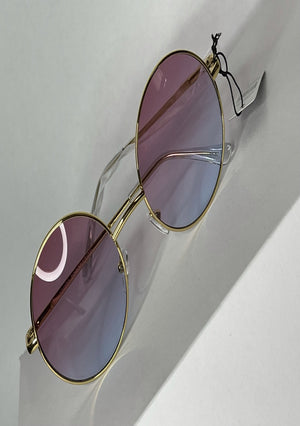 Ombre Round Sunglasses