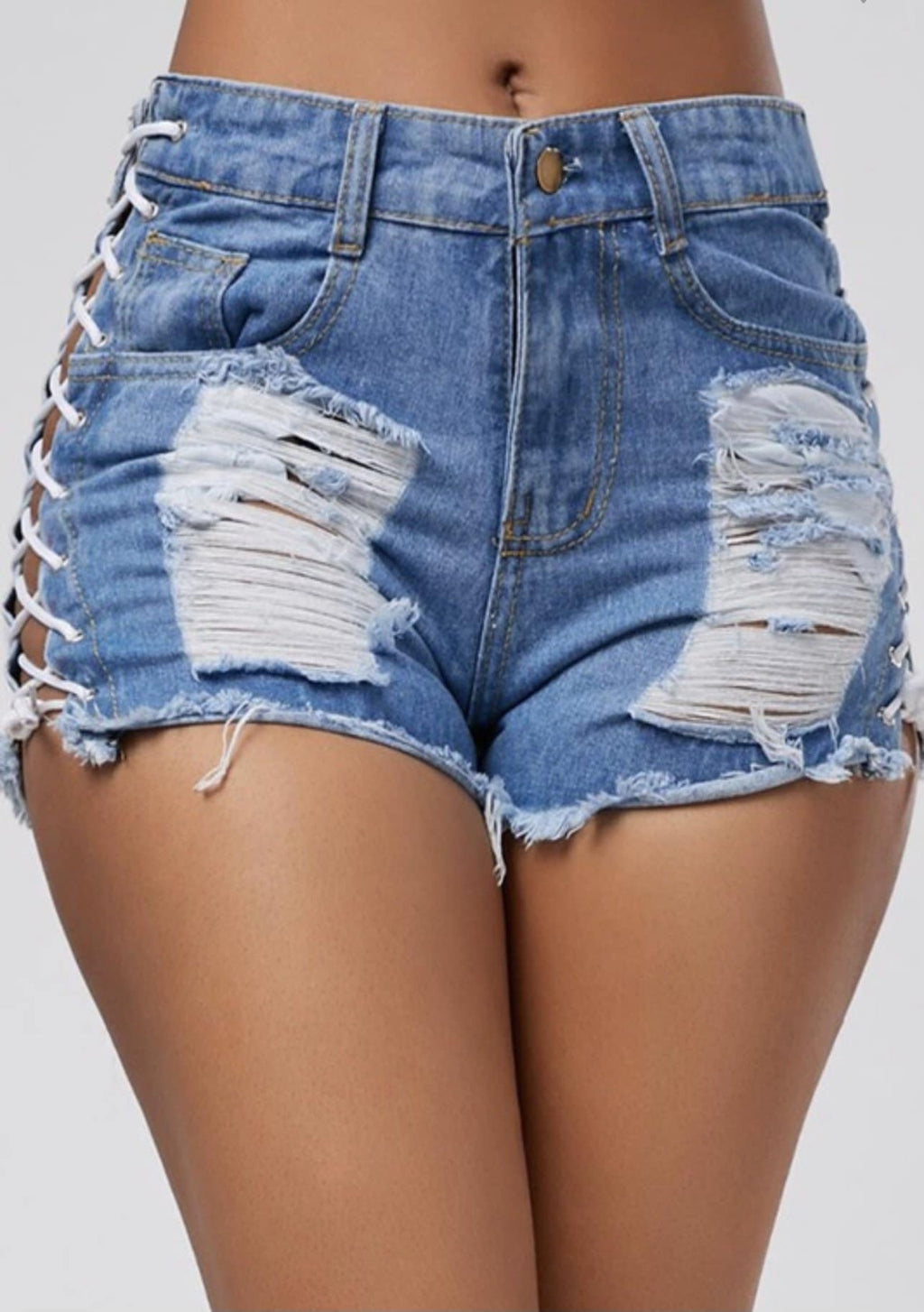 Thigh Out Denim Shorts