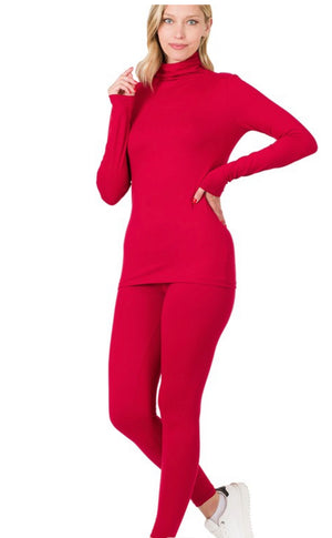 Turtle Neck Legging Set