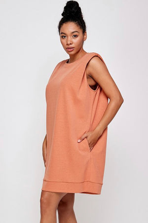 Padded Shoulder Dress