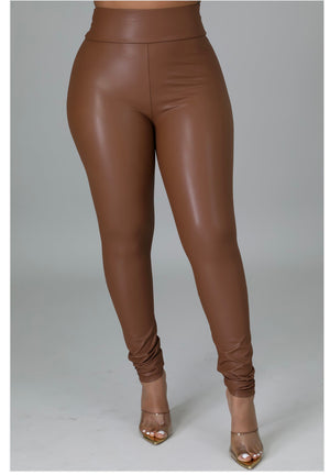 The "On Time" Leather Leggings