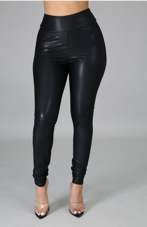 The "On Time" Leather Leggings